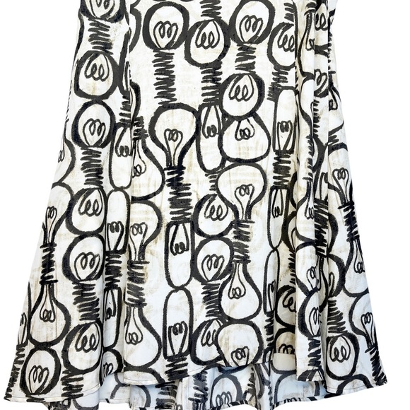 NIC + ZOE Sleeveless Bright Idea Print Dress in Brown and Cream Size Small - Picture 5 of 13